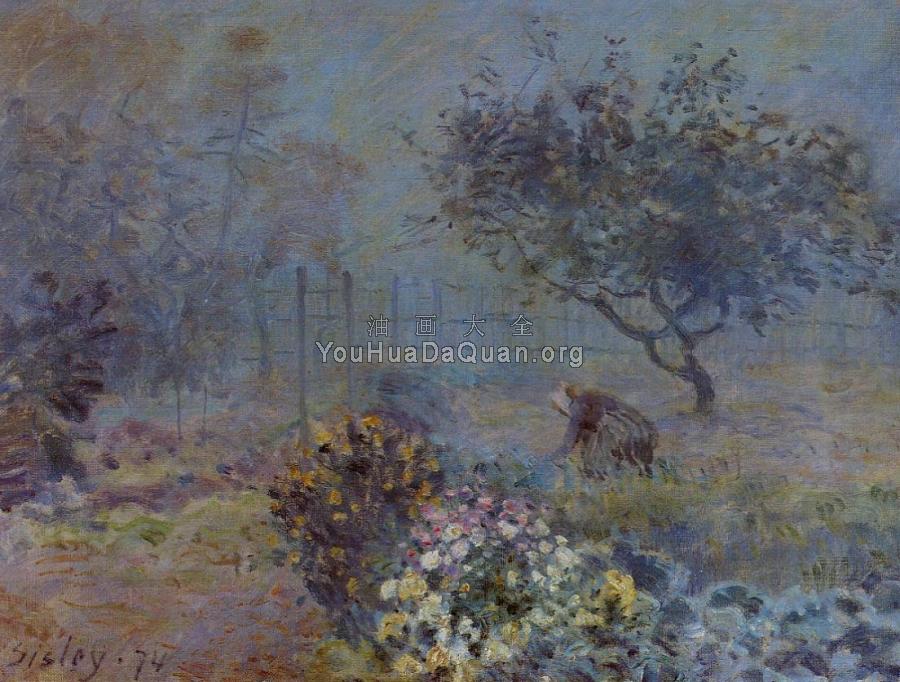 Foggy Morning, Voisins - 阿尔弗莱德·西斯莱